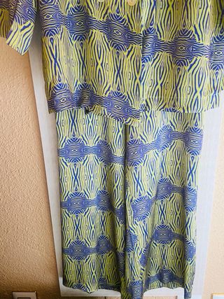 Conjunto pantalón invitada - Verde azulado