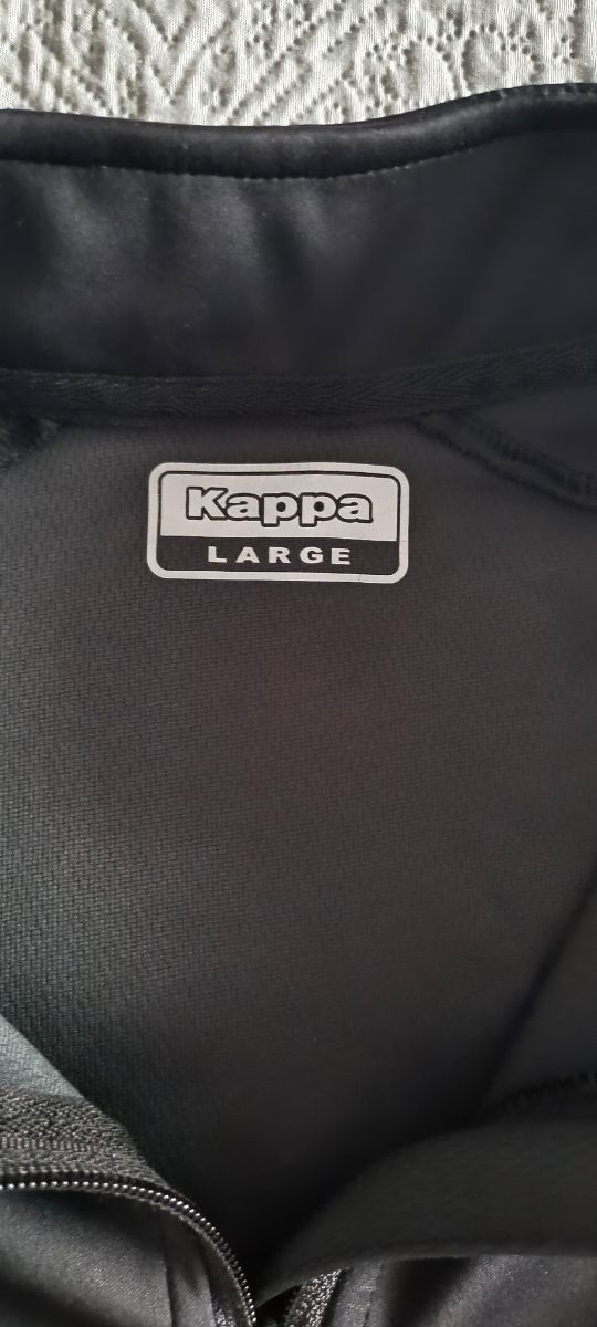 Felpa Kappa L - nera e oro