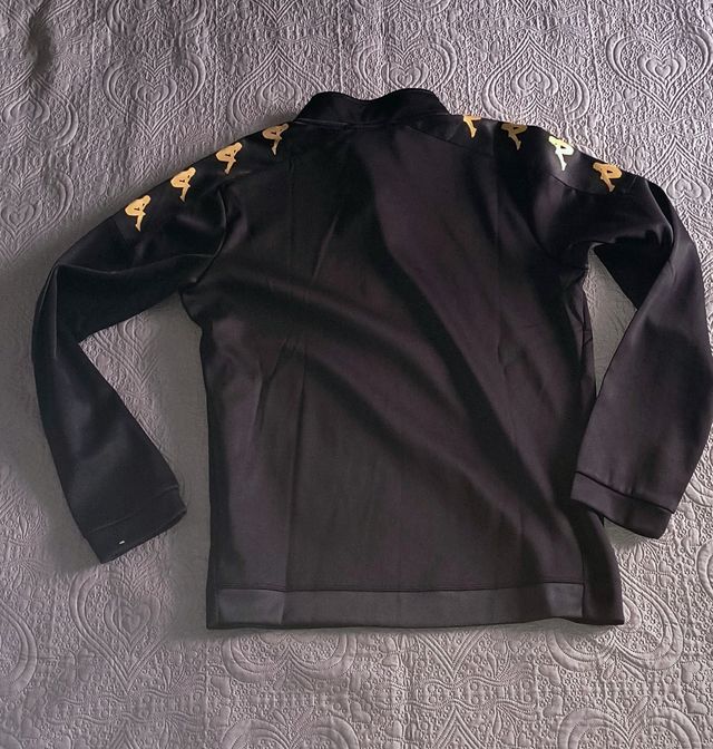 Felpa Kappa L - nera e oro