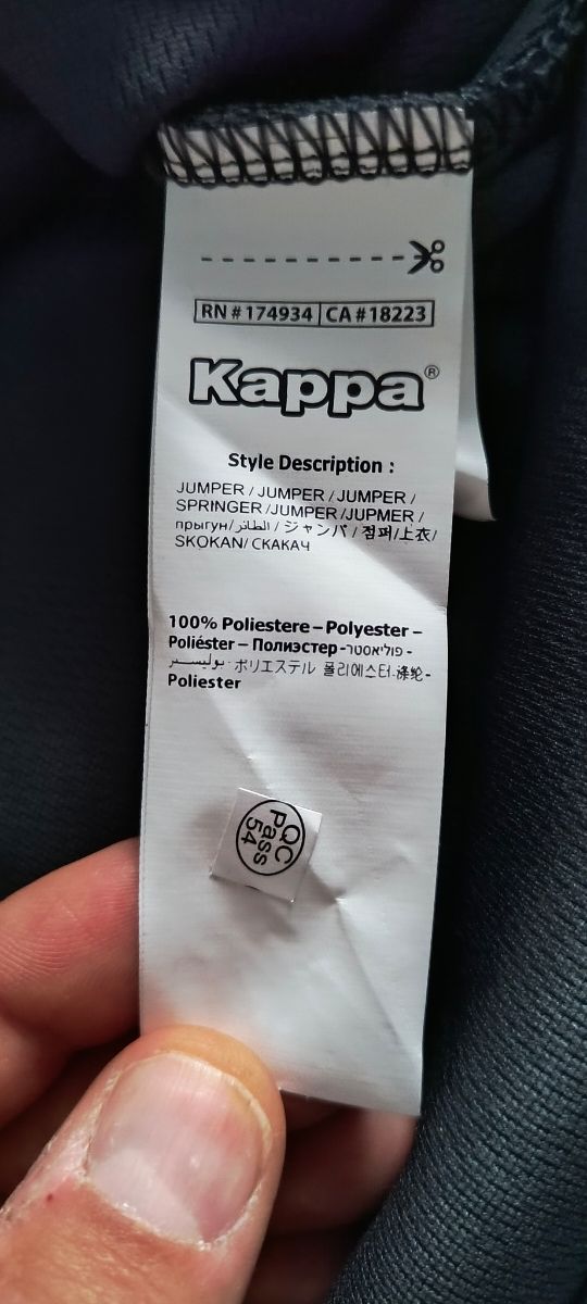 Felpa Kappa L - nera e oro