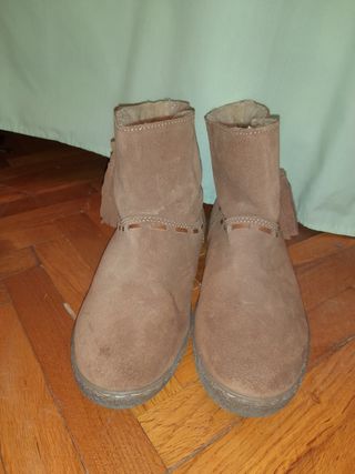 Botines ante marrón mujer