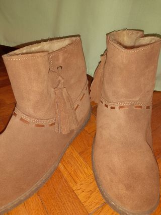 Botines ante marrón mujer