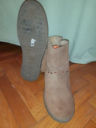 Botines ante marrón mujer