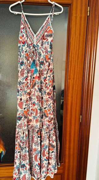 Vestido largo boho talla M marca hug&clau