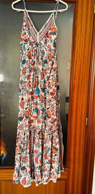 Vestido largo boho talla M marca hug&clau