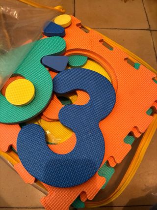 Alfombra puzzle bebé - números