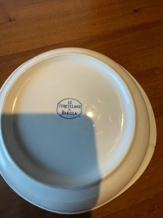 Piatto Barilla - Porcellana bianca