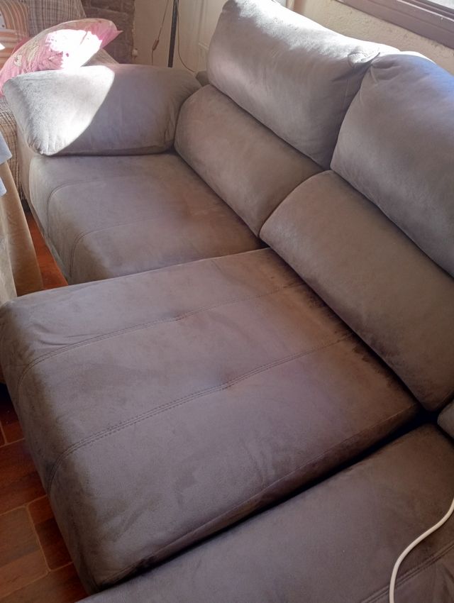 Sofá chaise longue marrón