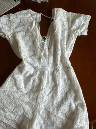Mono Mango blanco encaje talla M