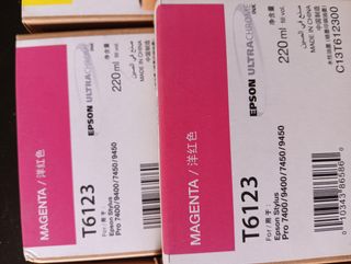 Tinta Epson T6121 T6122 T6123 T6124 (7 uds) Stylus
