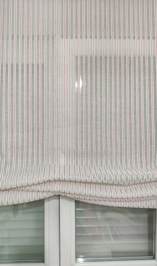 Estor plegable rayas rosa-blanco