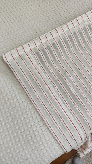 Estor plegable rayas rosa-blanco