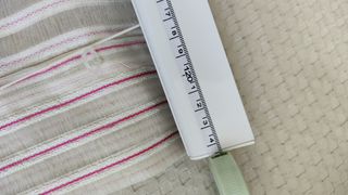 Estor plegable rayas rosa-blanco