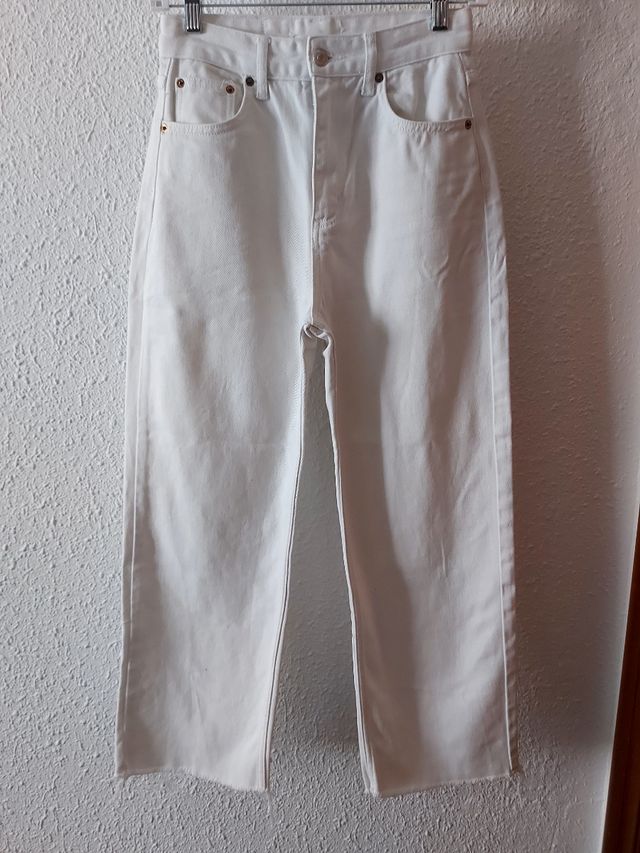 Pantalones culotte blancos