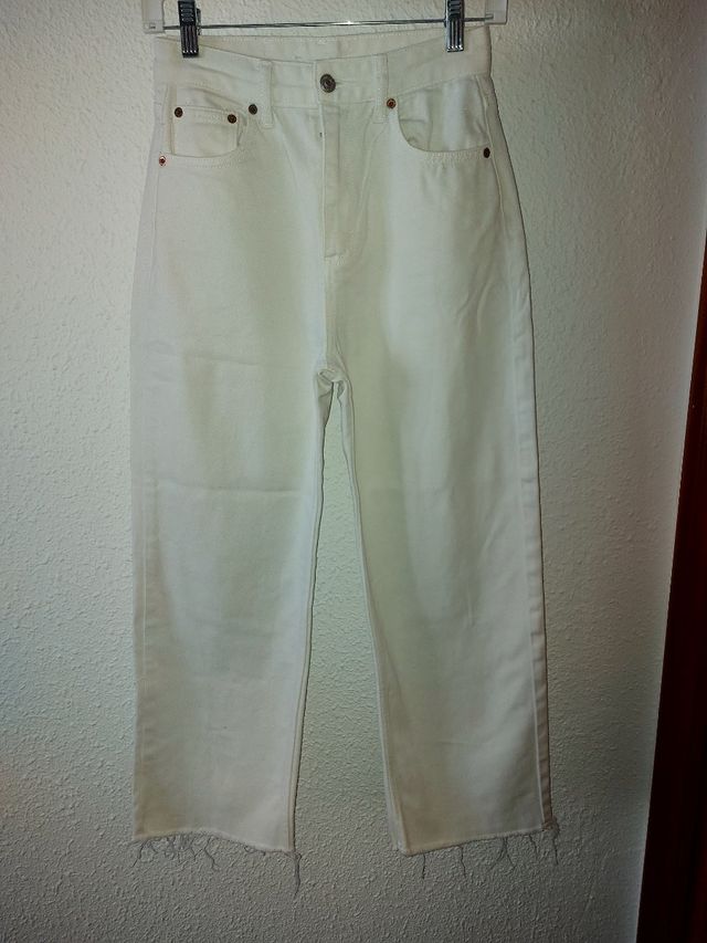Pantalones culotte blancos
