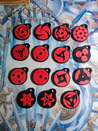 Llaveros Naruto: Sharingan & Akatsuki