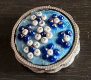 Pastillero antiguo de cerámica