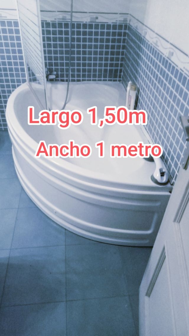 Bañera esquina 1,50m x 1m