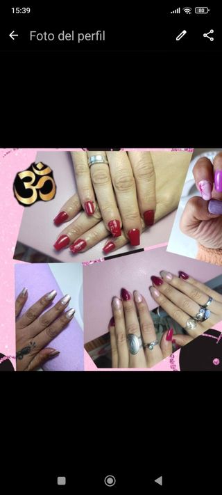 Manicura uñas acrilicas