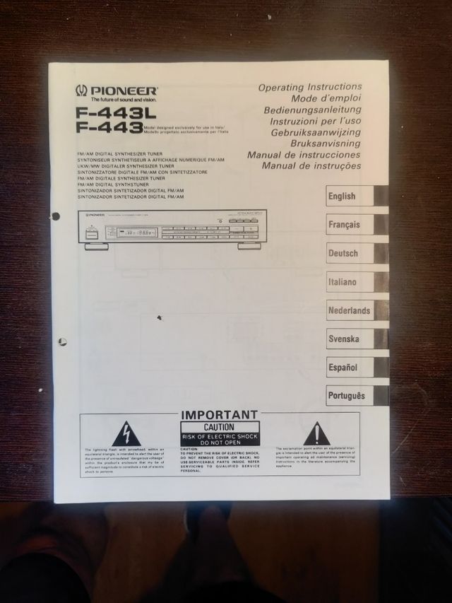Sintonizador Hifi Pioneer
