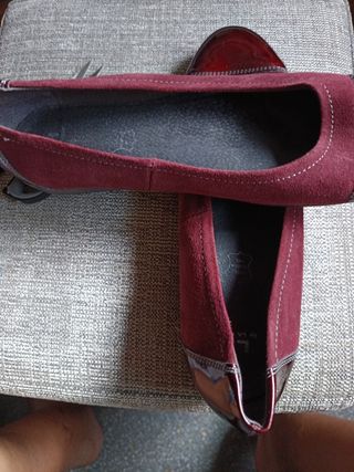 Bailarinas rojas y marrones talla 40
