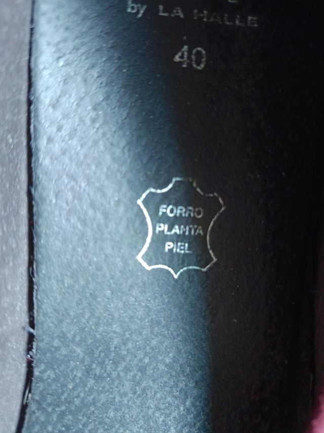 Bailarinas rojas y marrones talla 40