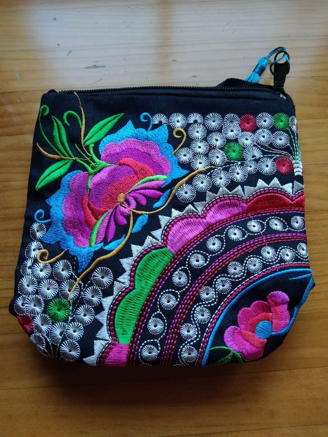 Bolso Bordado - Monedero étnico
