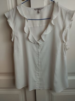 Blusa blanca HM - Talla L