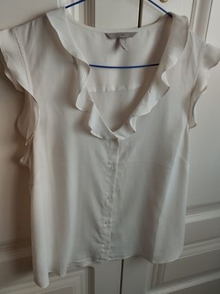 Blusa blanca HM - Talla L