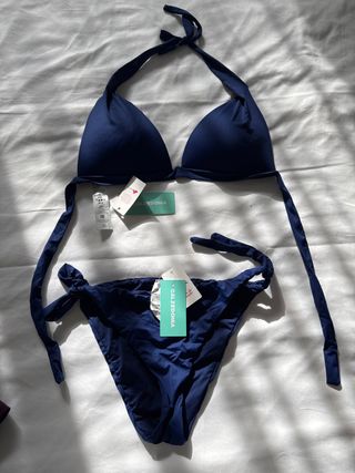 Bikini Calzedonia azul nuevo EU 85 L