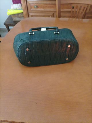 Bolso bandolera verde cocodrilo