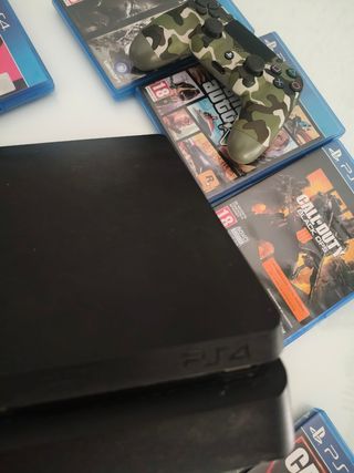 PS4 (PlayStation 4) + 5 juegos+ mando