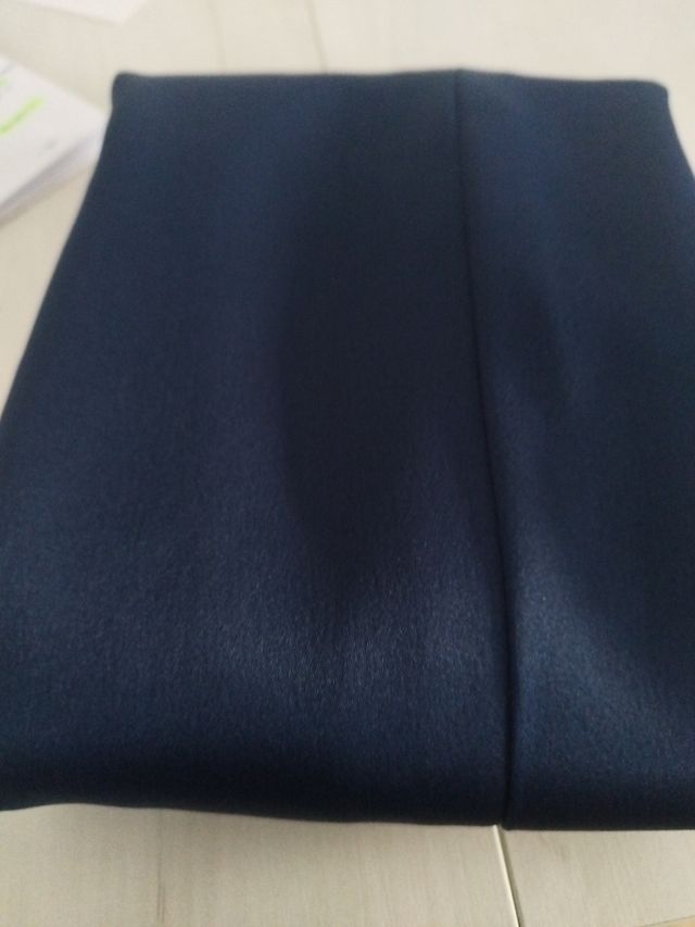 Traje azul marino: tres piezas,blazer manga corta