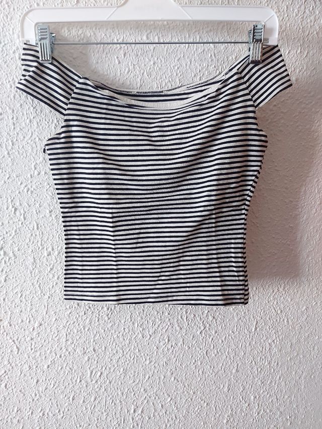 Top rayas blanco y negro