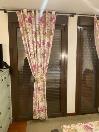 Tende stampate con fiori - 2 unità