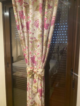 Tende stampate con fiori - 2 unità