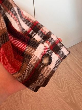 Chaqueta cuadros roja y blanca