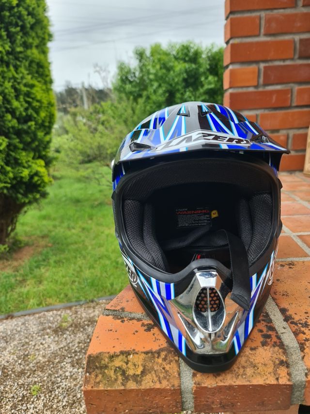 Capacete Lazer Boomerang - Azul e Preto