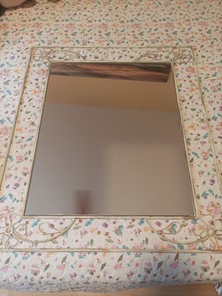 Espejo forja blanco envejecido... Haz tú oferta