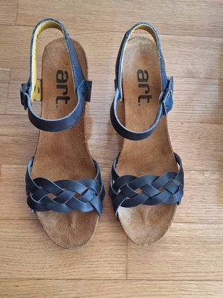 Sandalias cuña THE ART COMPANY negras talla 40