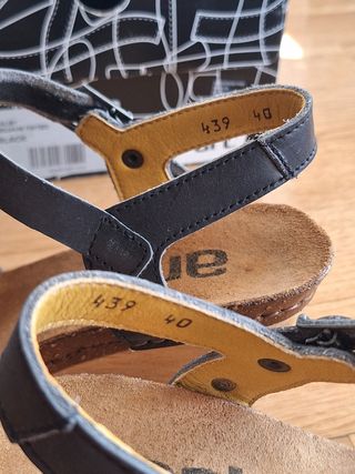 Sandalias cuña THE ART COMPANY negras talla 40