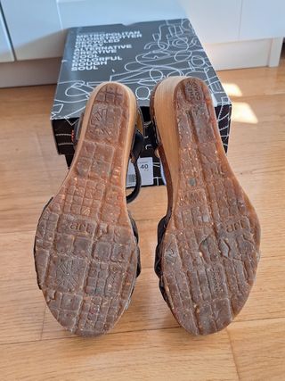 Sandalias cuña THE ART COMPANY negras talla 40