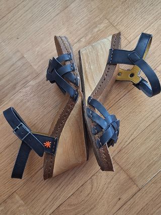 Sandalias cuña THE ART COMPANY negras talla 40