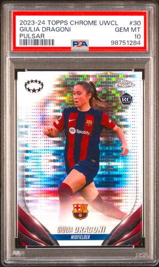 Cromo gradeado PSA 10 Giulia Dragoni #30 - POP 1!!