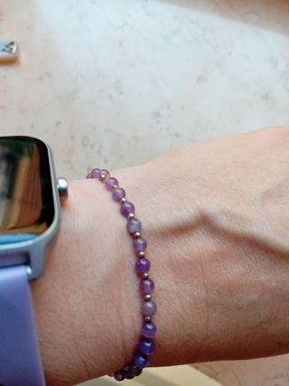 Bracciale Ametista - Perle Viola e Argento