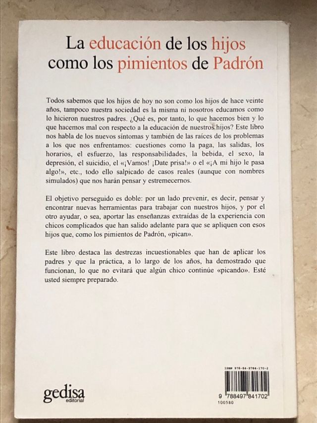 La educación de los hijos como los pimientos de...