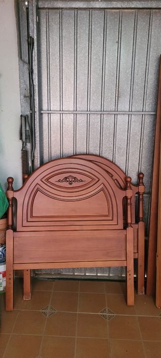 2 camas 90 madera maciza (estructura)