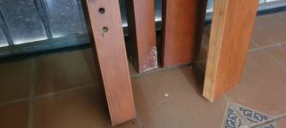 2 camas 90 madera maciza (estructura)