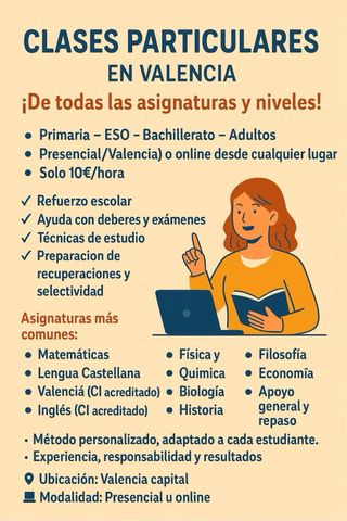 Clases particulares en Valencia
