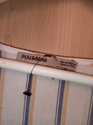 Camisa Pull&Bear rayas azul-blanco